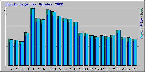 Hourly usage for October 2022